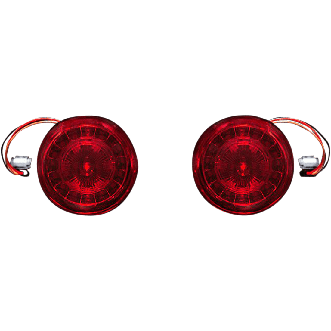 CUSTOM DYNAMICS Rear Turn Signal Insert JAE Bases Red PBRRJAE