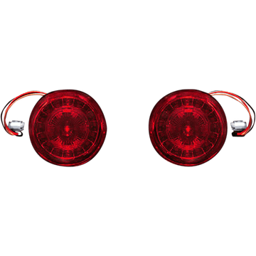 CUSTOM DYNAMICS Rear Turn Signal Insert JAE Bases Red PBRRJAE