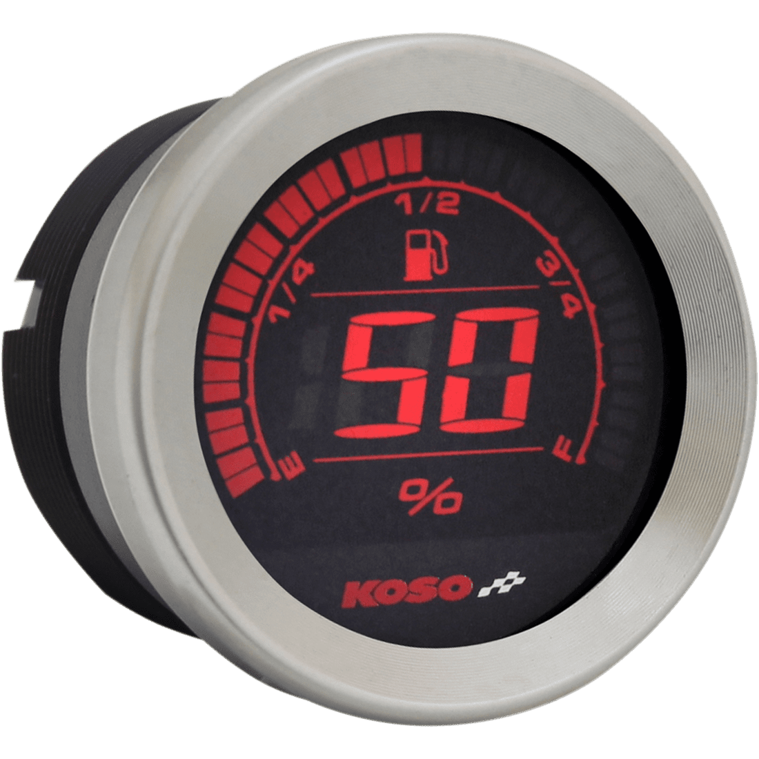 KOSO NORTH AMERICA 2" Fuel Level Gauge Chrome BA050200