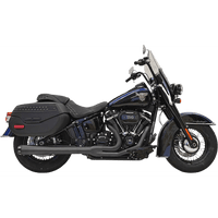 BASSANI XHAUST 2-into-1 Road Rage Exhaust System Black 1S91RB