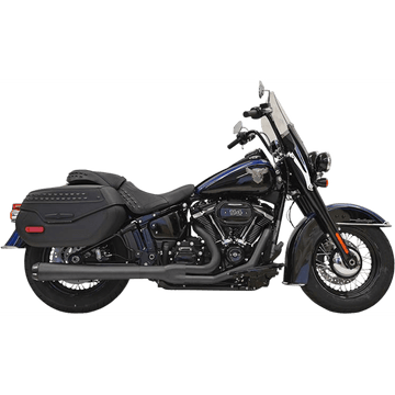 BASSANI XHAUST 2-into-1 Road Rage Exhaust System Black 1S91RB