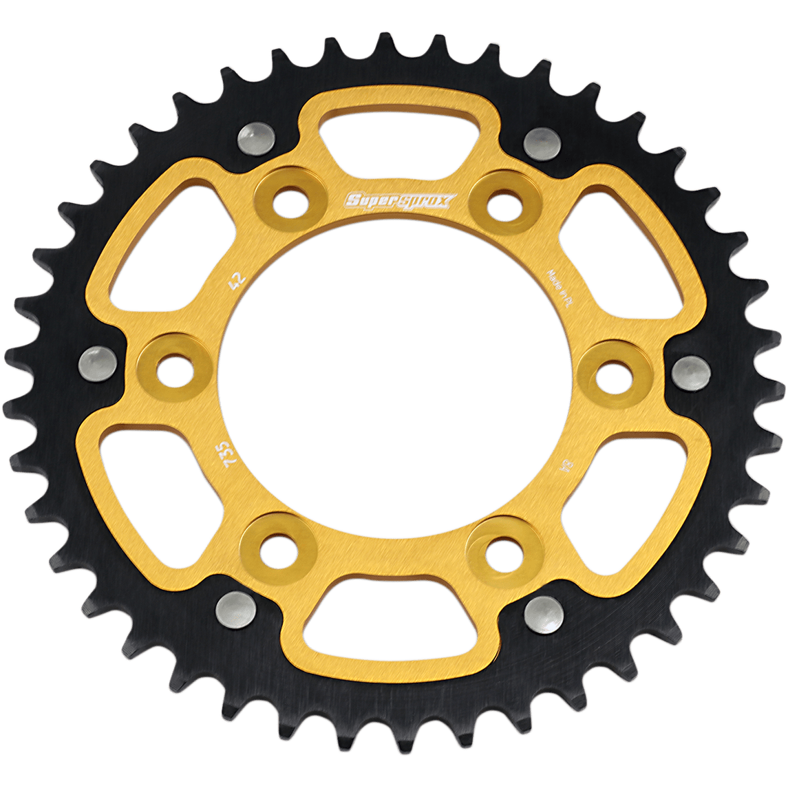 SUPERSPROX Stealth Rear Sprocket 42 Tooth Gold Ducati RST73542GLD