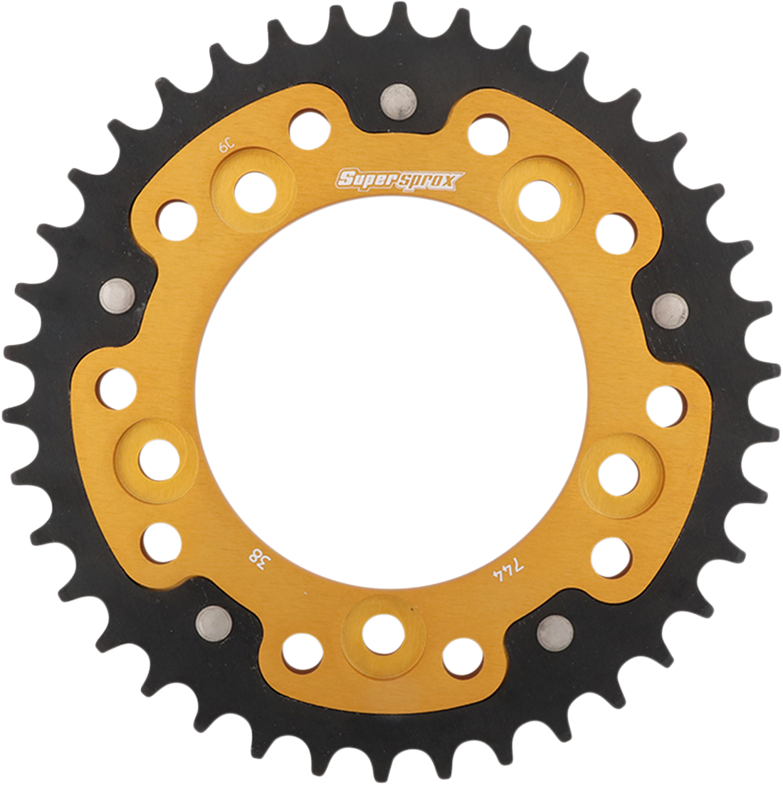 SUPERSPROX Stealth Rear Sprocket 38 Tooth Gold Ducati