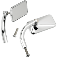 BILTWELL Rectangular Mirrors Chrome 6502200502