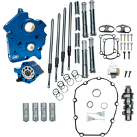 S&S CYCLE Cam Chest Kit with Plate Chain Drive Oil Cooled 465 Cam Chrome Pushrods M8 3101003B