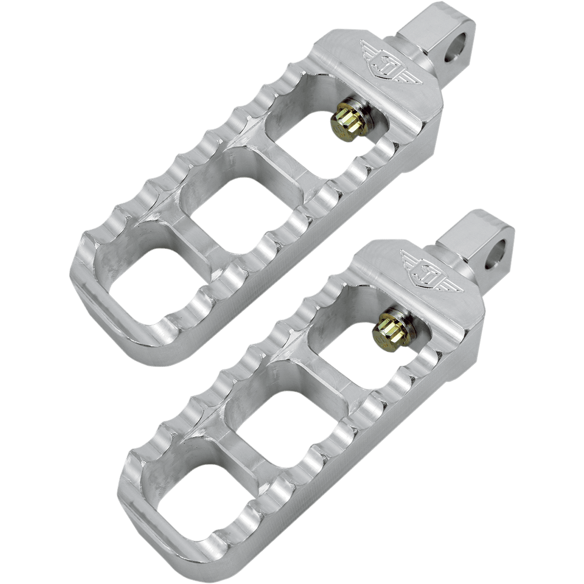 JOKER MACHINE Adjustable Serrated Footpegs Clear 08611