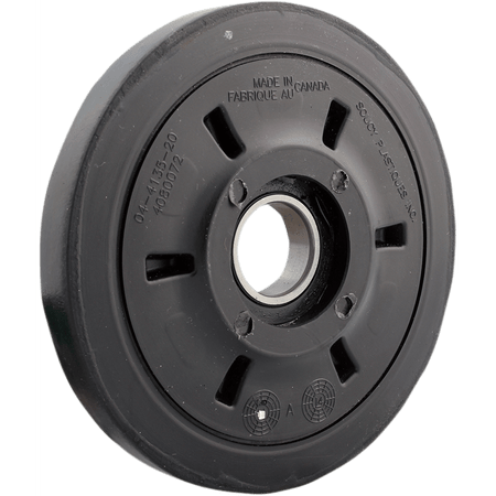 KIMPEX Idler Wheel with Bearing 6004-2RS Black 135 mm OD x 25 mm ID