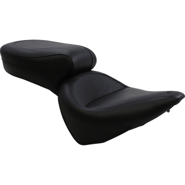 MUSTANG Vintage Style Seat Wide Smooth Black FXST/FLST 75073