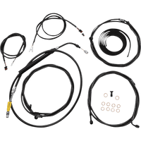 LA CHOPPERS Cable Kit 18" 20" Handlebars ABS Black LA8058KT319B