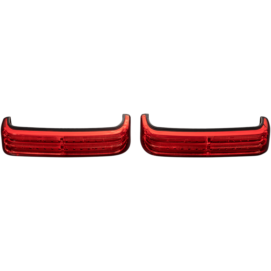 CUSTOM DYNAMICS Saddlebag LED Lights Sequential Black/Red PBSBSEQSS8BR