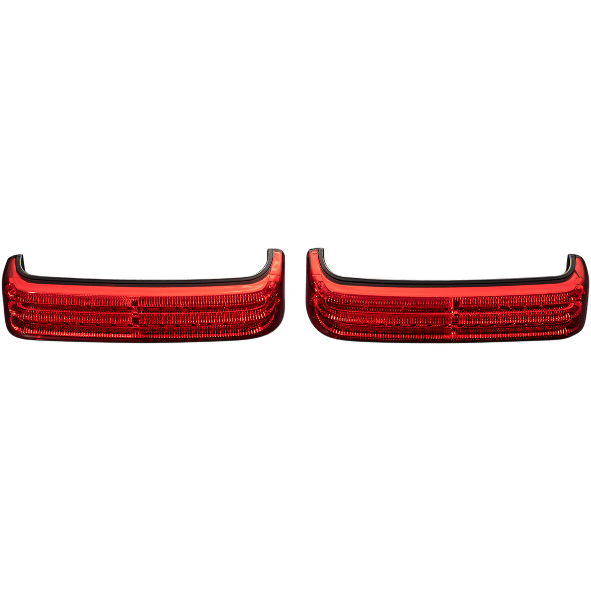 CUSTOM DYNAMICS Saddlebag LED Lights Sequential Black/Red PBSBSEQSS8BR