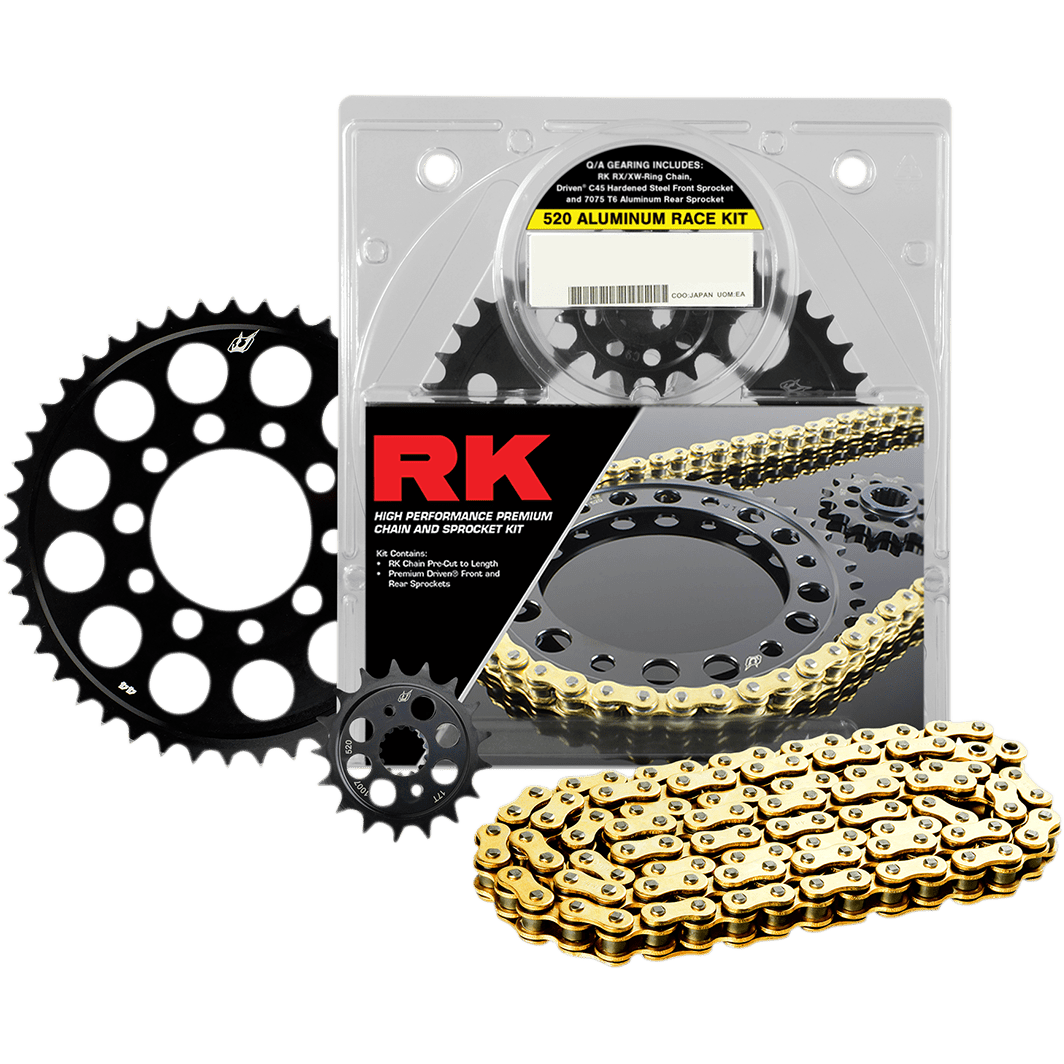 RK Aluminum Race Chain and Sprocket Kit Yamaha YZF-R1 -'09-'14 4107098DG