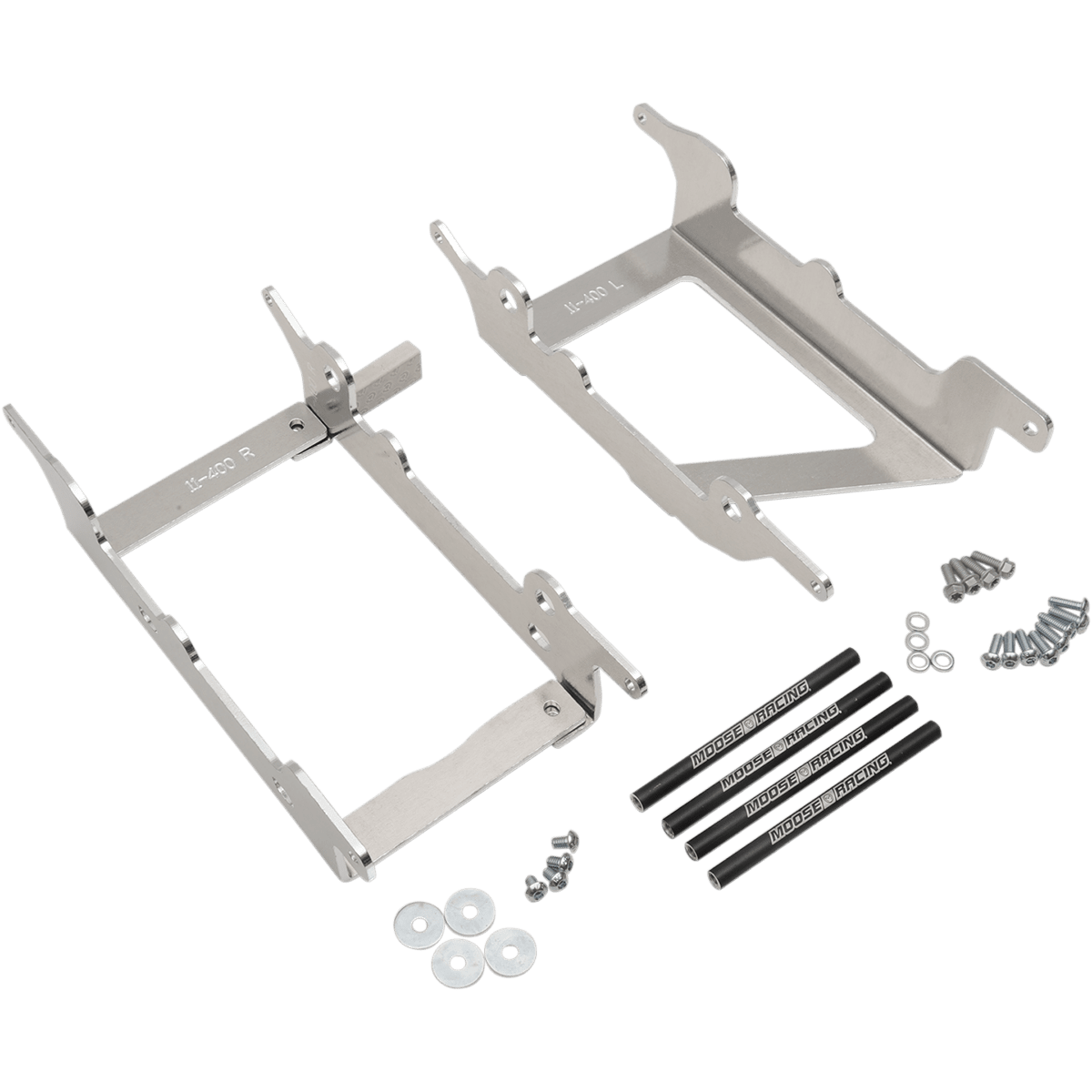 MOOSE RACING Radiator Braces Silver Beta 11400