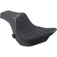 DRAG SPECIALTIES Predator III Seat Double Diamond Black Stitching FLFB/S '18-'22