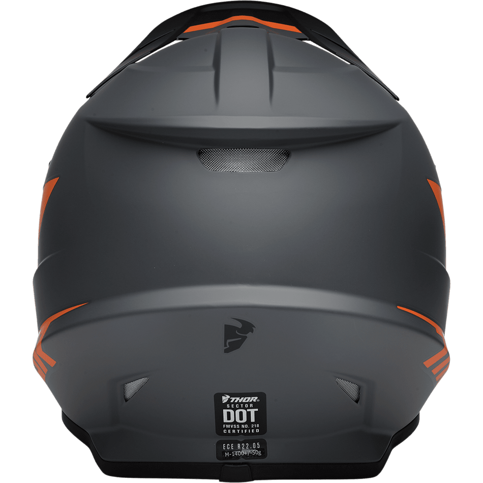 THOR Sector Helmet Chev Charcoal/Orange Medium