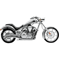 COBRA Speedster Swept Exhaust Chrome VT1300 1233