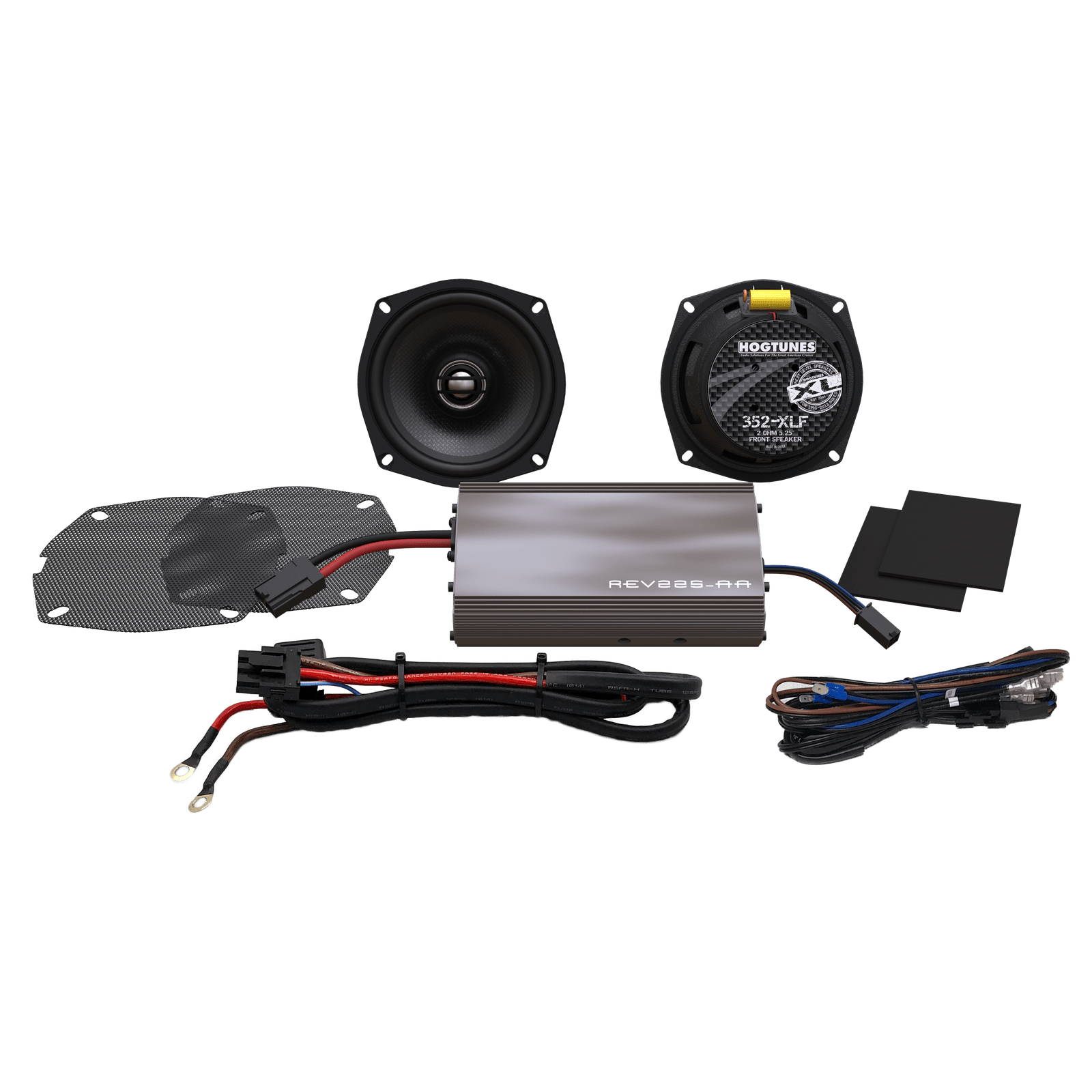 HOGTUNES XL Amplified Front Speakers Complete Kit FLHX 225 SG KITXL