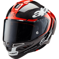 ALPINESTARS Supertech R10 Helmet Element Carbon/Red/White Large 82003241363L