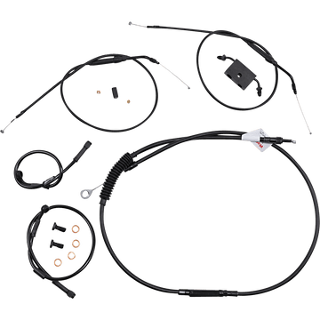 BURLY BRAND Handlebar Cable and Brake Line Kit Extended Sportsters Tracker/Scrambler Handlebars ABS B301271