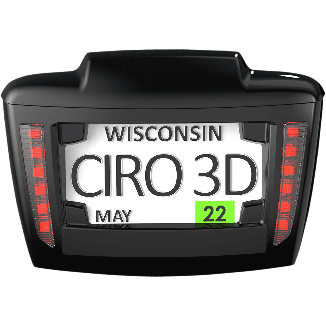 CIRO License Plate Frame '09+ Trike Black