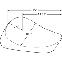 DRAG SPECIALTIES Solo Seat Smooth XL '82-'03