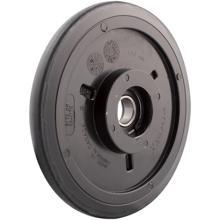 KIMPEX Idler Wheel with Bearing 6004-2RS Black Group 13 178 mm OD x 20 mm ID