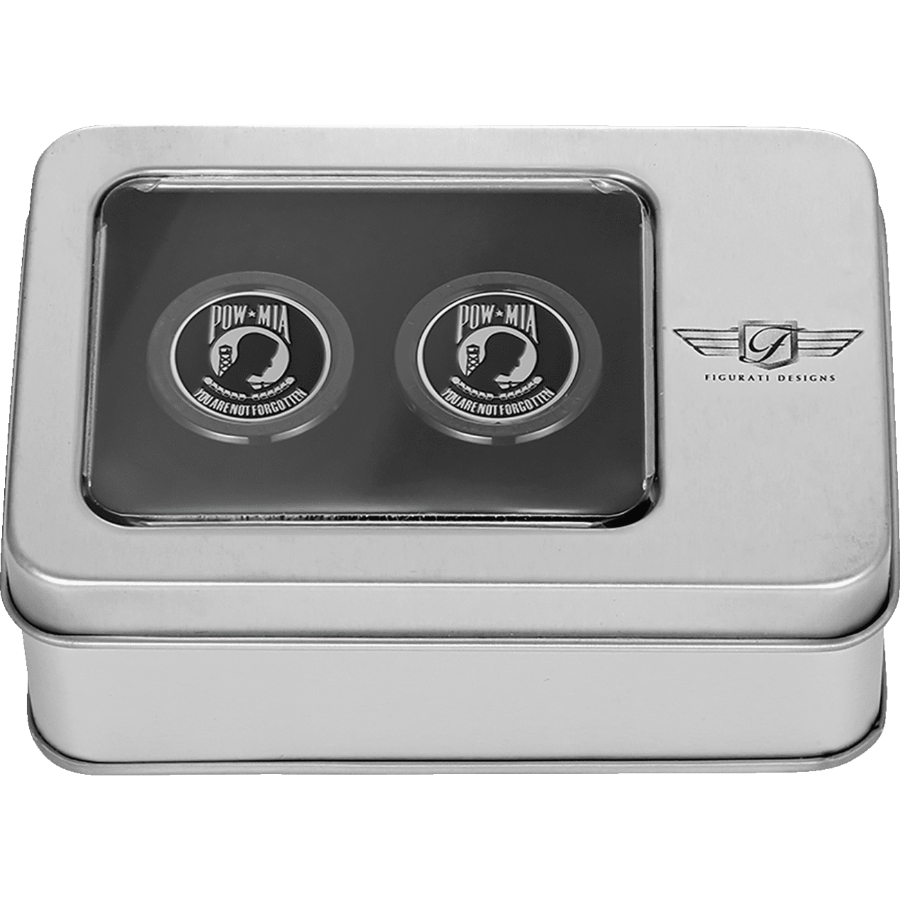 FIGURATI DESIGNS Docking Hardware Covers POW MIA Black FD50DC2730BK