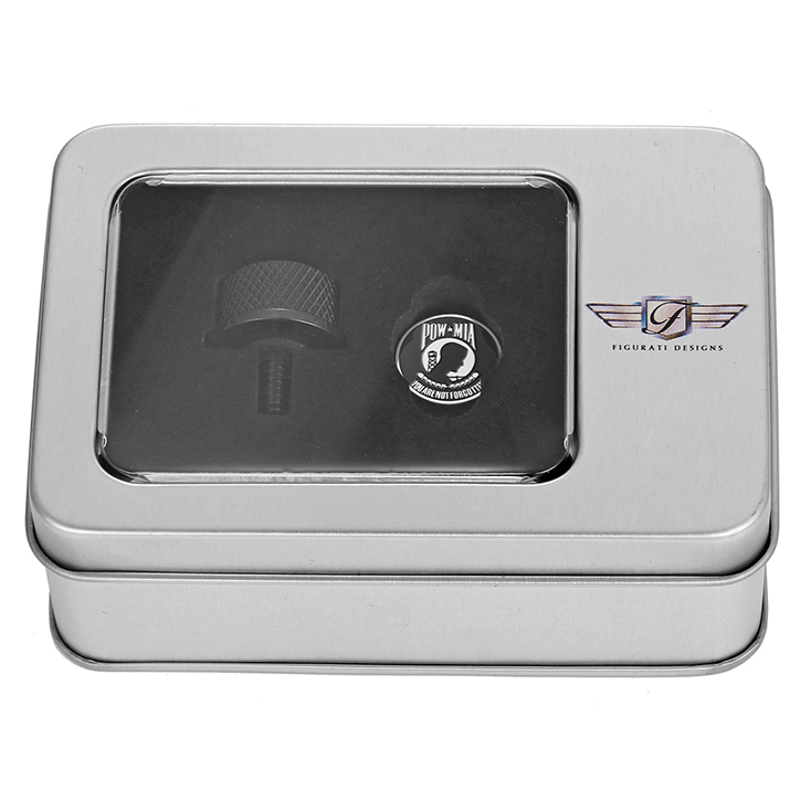 FIGURATI DESIGNS Seat Mounting Knob Black POW MIA