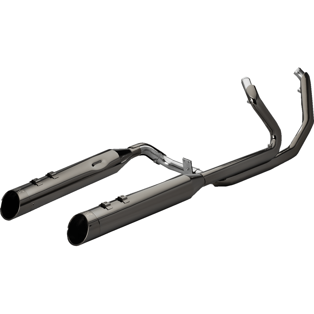 KHROME WERKS 2-into-2 Dominator Exhaust System with 4-1/2" Mufflers Eclipse® with Edge Tip M8