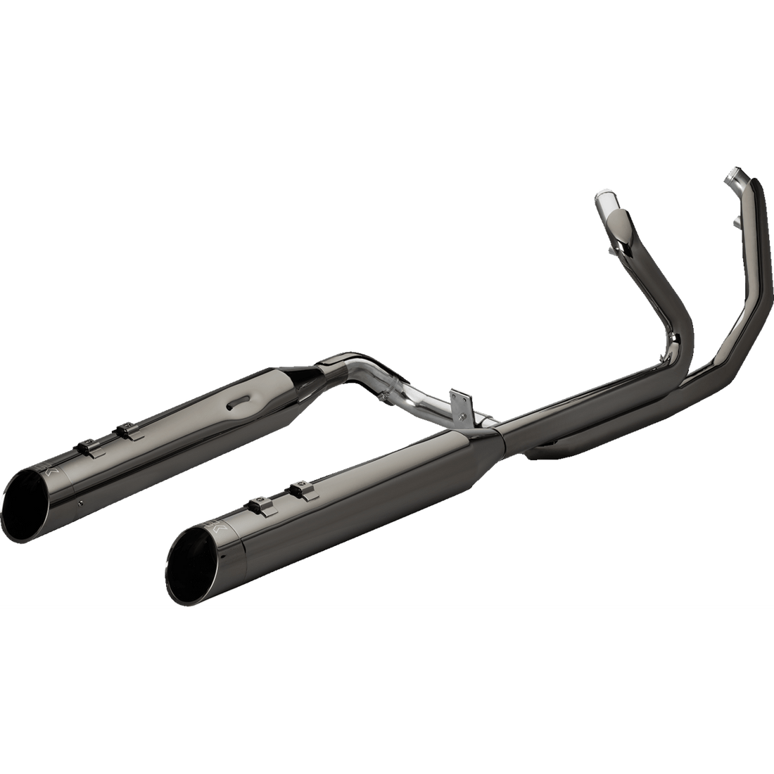 KHROME WERKS 2-into-2 Dominator Exhaust System with 4-1/2" Mufflers Eclipse® with Edge Tip M8