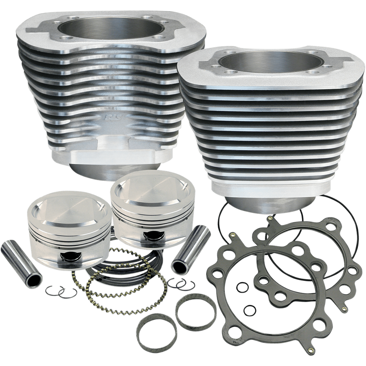 S&S CYCLE 95" Big Bore Cylinder Kit Twin Cam Silver