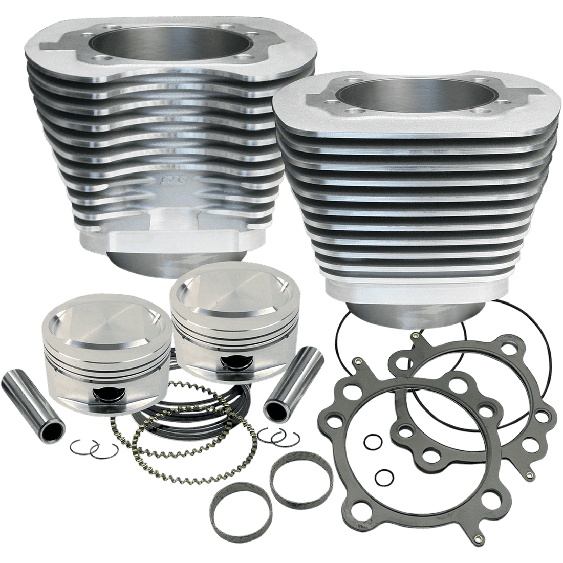 S&S CYCLE 95" Big Bore Cylinder Kit Twin Cam Silver