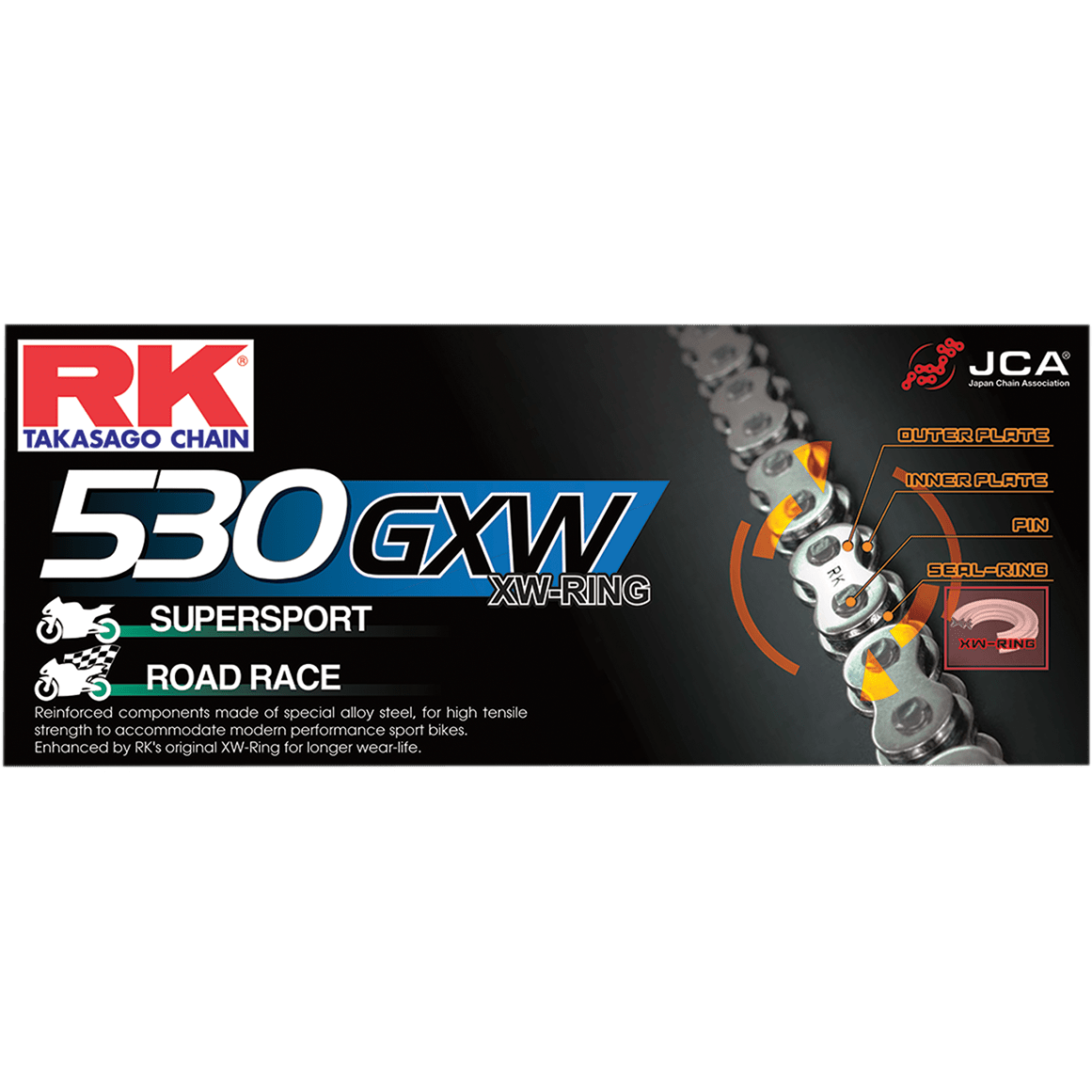 RK BC 530 GXW Chain 160 Links BC530GXW160