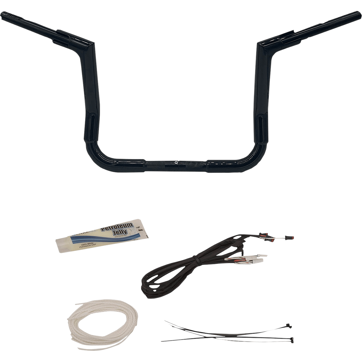 FAT BAGGERS INC. Handlebar Kit Flat Top 12" Black 609212B