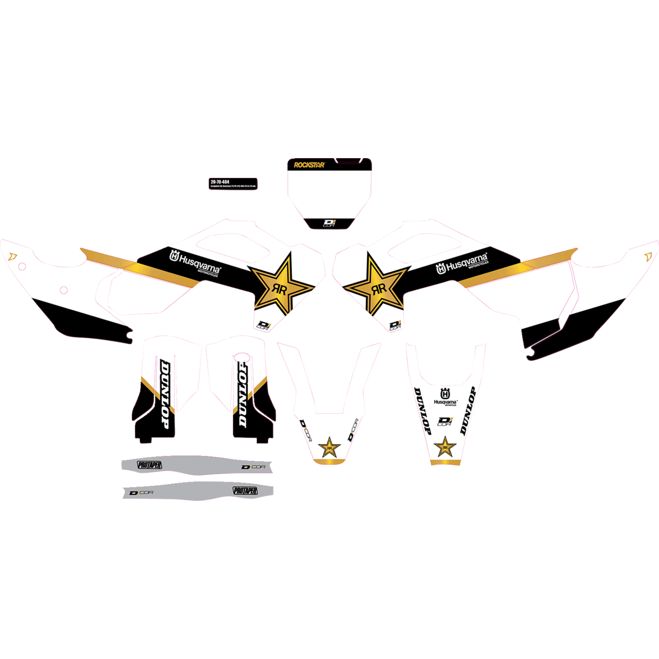 D'COR VISUALS Graphic Kit Husqvarna 2070404