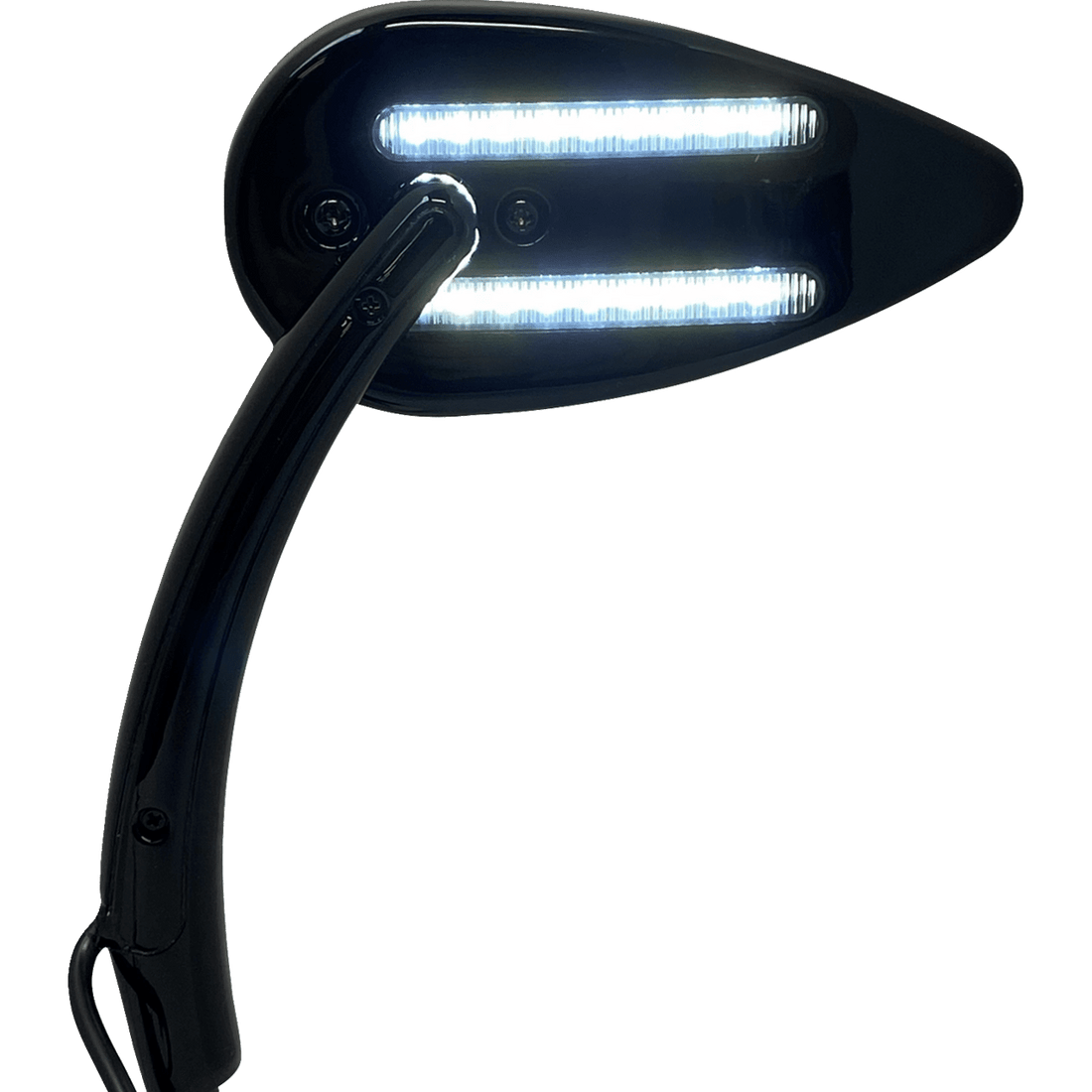 CUSTOM DYNAMICS Mirror Side View with LED Turn Signal Black CDMIRPLUGB