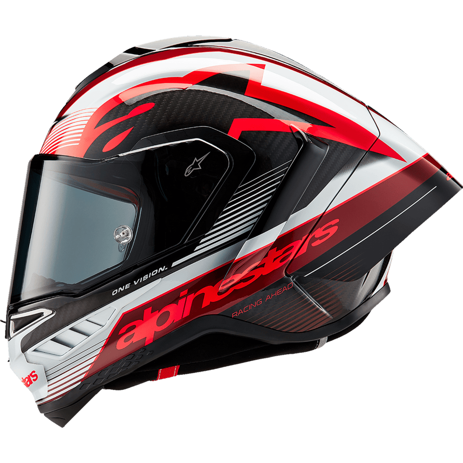 ALPINESTARS Supertech R10 Helmet Team Black/Carbon Red/Gloss White Large 82002241352L