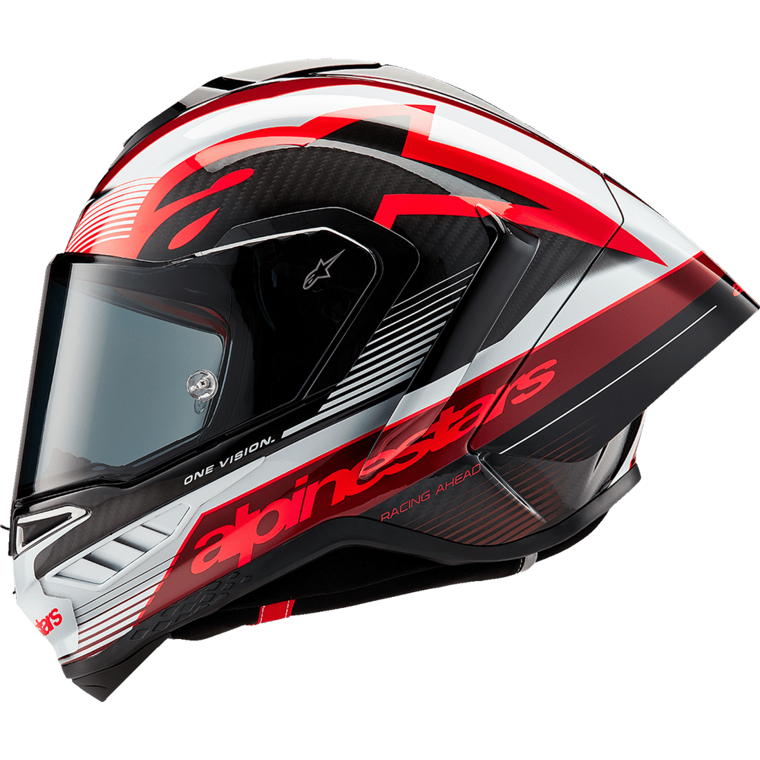 ALPINESTARS Supertech R10 Helmet Team Black/Carbon Red/Gloss White XL 82002241352XL