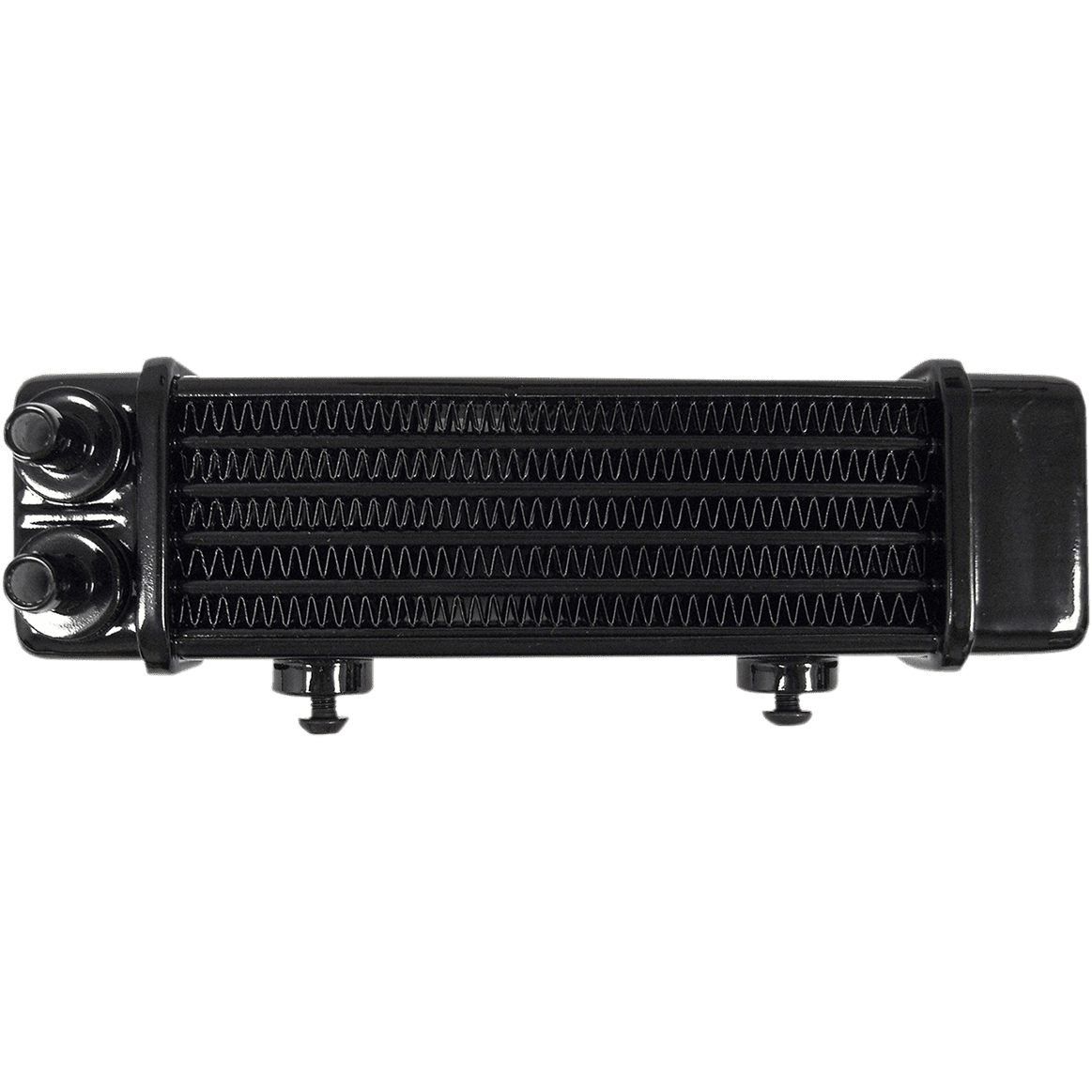 JAGG OIL COOLERS Universal Oil Cooler 6-Row Gloss Black 3090