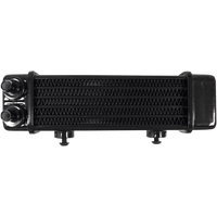 JAGG OIL COOLERS Universal Oil Cooler 6-Row Gloss Black 3090