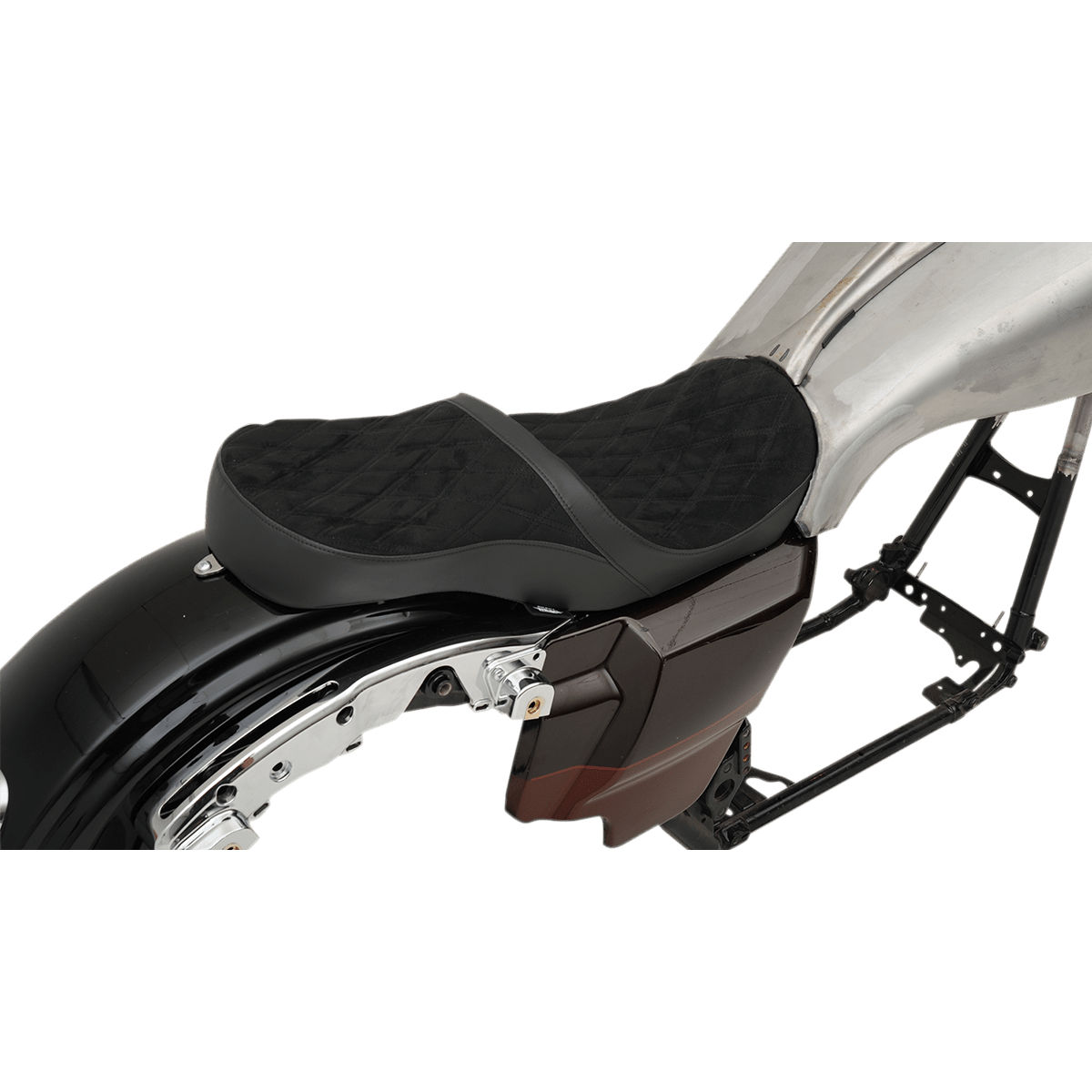 DRAG SPECIALTIES Low Touring Seat Diamond Yaffe Tanks FL '08-'23