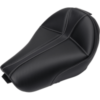 SADDLEMEN Dominator Solo Seat w/o Backrest Black w/ Gray Stitching XL '04-'20 807030042