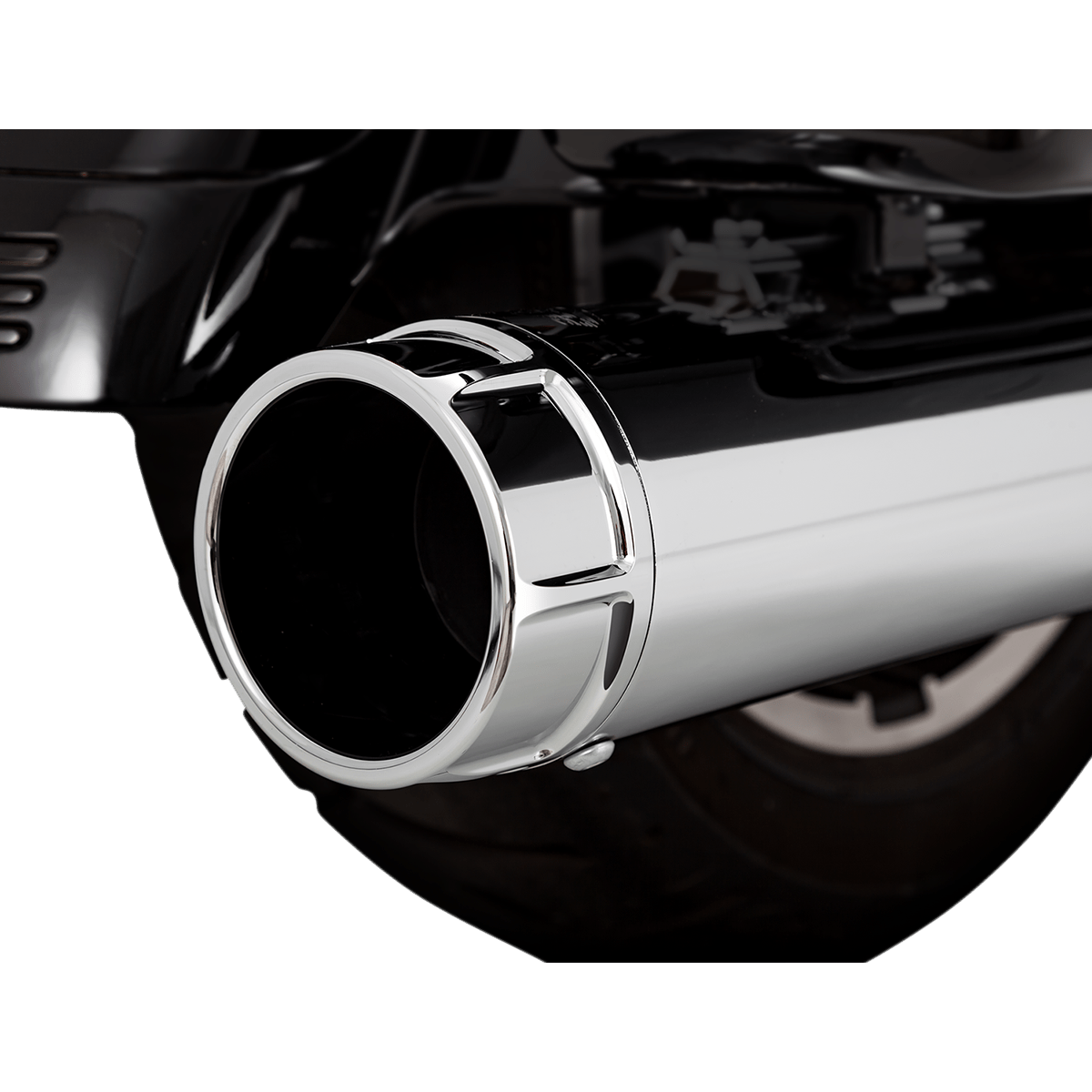 VANCE & HINES 4-1/2" Torquer Slip-On Mufflers Chrome 16674