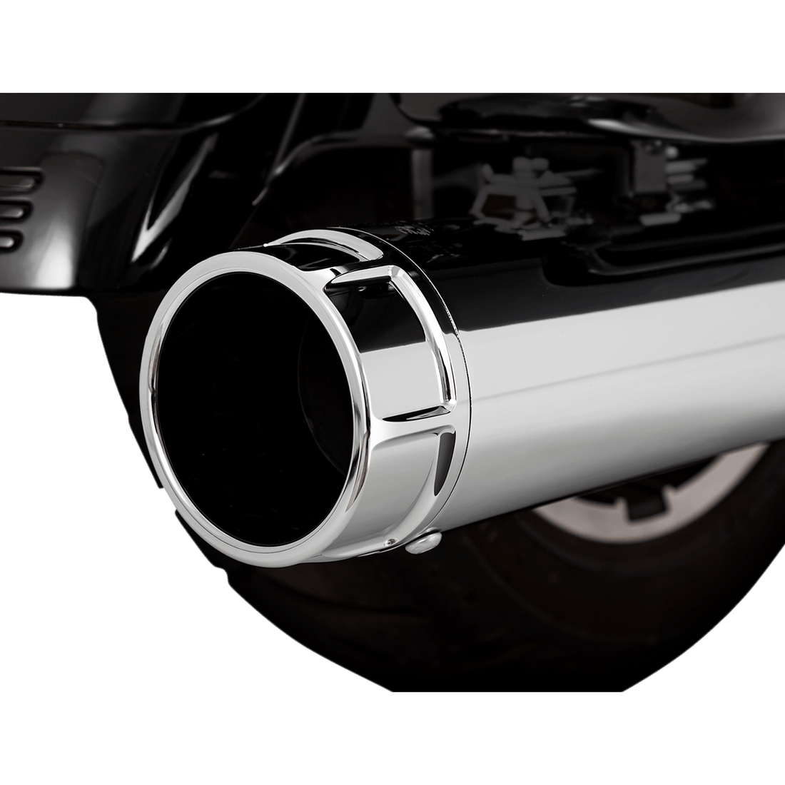 VANCE & HINES 4-1/2" Torquer Slip-On Mufflers Chrome 16674