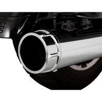 VANCE & HINES 4-1/2" Torquer Slip-On Mufflers Chrome 16674