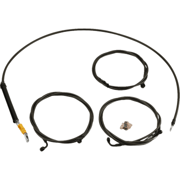 LA CHOPPERS Handlebar Cable/Brake Line Kit Stock Ape Hanger Handlebars Midnight LA8059KT08M