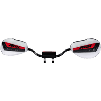 ROX SPEED FX Handguards Generation 3 Flex-Tec Black/White/Red FT3HGBWR