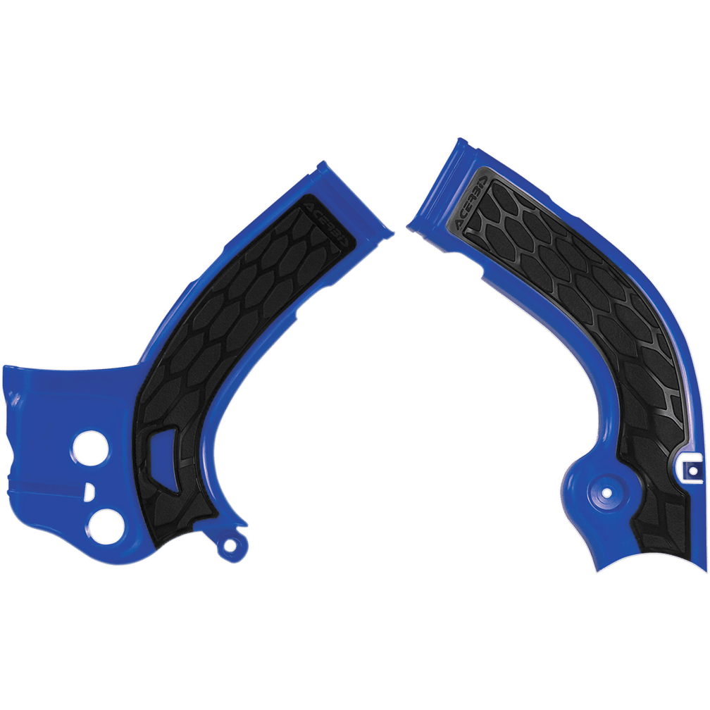 ACERBIS X-Grip Frame Guards Blue/Black YZ 250F/450F