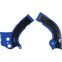 ACERBIS X-Grip Frame Guards Blue/Black YZ 250F/450F