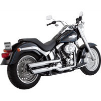 VANCE & HINES Twin Slash 3" Slip-On Mufflers Chrome 16844